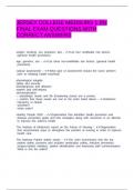 JERSEY COLLEGE MEDSURG 1 RN FINAL EXAM QUESTIONS WITH CORRECT ANSWERS