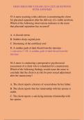 HESI GERIATRICS EXAM &lpar;2024-2025&rpar; QUESTIONS  WITH ANSWERS