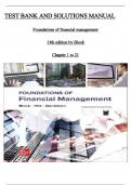 Foundations of Financial Management 13th Edition Solutions Manual by Block All chapters