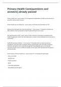 Primary Health Care&lpar;questions and answers&rpar; already passed
