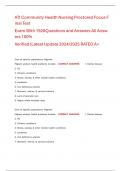 ATI Community Health Nursing Proctored Focus Final Test  Exam With 1928Questions and Answers All Answers 100&percnt;  Verified &lpar;Latest Update 2024&sol;2025 RATED A&plus;