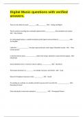 Digital Music questions with verified answers&period;