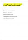 4 - Are you ready Fill in the blanks Activity questions with answers&comma;&period;