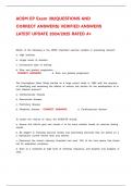 ACSM EP Exam 392QUESTIONS AND CORRECT ANSWERS&rpar; VERIFIED ANSWERS LATEST UPDATE 2024&sol;2025 RATED A&plus;