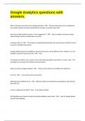 Google Analytics questions with answers&period;