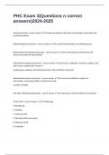 PHC Exam 3&lpar;Questions n correct answers&rpar;2024-2025