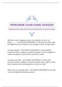 PEREGRINE EXAM GUIDE 20242025 WITH GUARANTEED ACCURATE ANSWERS