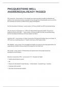 PHC&lpar;QUESTIONS WELL ANSWERED&rpar;ALREADY PASSED