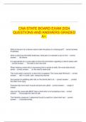 CNA STATE BOARD EXAM 2024 QUESTIONS AND ANSWERS GRADED A&plus;&period;