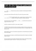 OSSF DR TEST PRACTICE QUESTIONS WITH ANSWERS&period;