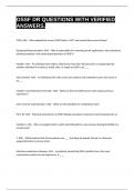 OSSF DR QUESTIONS WITH VERIFIED ANSWERS&period;