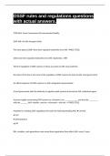 OSSF rules and regulations questions with actual answers&period;