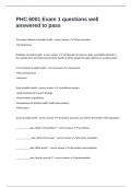PHC 6001 Exam 1 questions well answered to pass