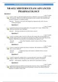 NR 6521 MIDTERM EXAM ADVANCED PHARMACOLOGY&period;