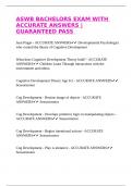 PACKAGE DEAL FOR THE ASWB EXAMS &vert;GUARANTEED ACCURATE ANSWERS