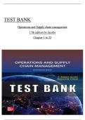 TEST BANK For Operations and Supply Chain Management&comma; 17th Edition by &lpar;F&period; Robert Jacobs&comma; 2024&rpar;&comma; Verified Chapters 1 - 22&comma; Complete Newest Version&comma; ISBN10&colon; 1265071276 &vert; ISBN13&colon; 9781265071271 