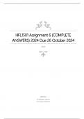HFL1501 Assignment 6 &lpar;COMPLETE ANSWERS&rpar; 2024 Due 26 October 2024