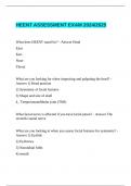  HEENT ASSESSMENT EXAM 2024&sol;2025
