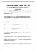 Group Process and Practice UPDATED ACTUAL Questions and CORRECT  Answers