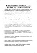 Group Process and Practice ACTUAL  Questions and CORRECT Answers