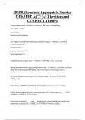 &lpar;PSPR&rpar; Preschool Appropriate Practice UPDATED ACTUAL Questions and  CORRECT Answers
