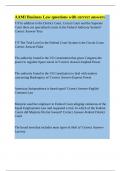 AAMI Business Law questions with correct answers&period;