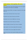 AAMI Anatomy 1 Unit 6 questions with correct answers&period;