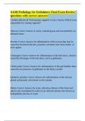 AAMI Pathology for Embalmers Final Exam Review questions with correct answers&period;