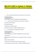 MIS CH11 PART 2&comma; Chapter 11 Multiple  Choice questions with correct answers