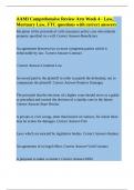 AAMI Comprehensive Review Arts Week 4 - Law&comma; Mortuary Law&comma; FTC questions with correct answers