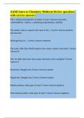 AAMI Intro to Chemistry Midterm Review questions with correct answers&period;d