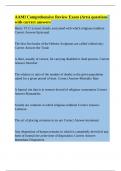 AAMI Comprehensive Review Exam &lpar;Arts&rpar; questions with correct answers