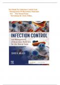 Test Bank for Infection Control and Management of Hazardous Materials for the Dental Team &lpar;7th Edition 2024&rpar; by Chris Miller&vert; All Chapters Included&vert; Q&A With Feedback&vert; Newest Edition