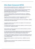 Ohio State Component NFHS Questions With Answers Graded A&plus; Assured Success