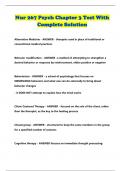 Nur 267 Psych Chapter 3 Test With Complete Solution
