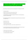 MED SURG HESI V2 - 2024&sol;2025 ACTUAL EXAM QUESTIONS AND ANSWERS
