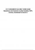ATI FUNDAMENTALS MID TERM EXAM Questions and Answers &lpar;Latest Update&rpar;&comma;100&percnt; Correct&comma; Download to Score A