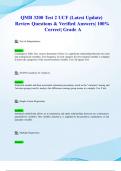 QMB 3200 Test 2 UCF &lpar;Latest 2024&sol; 2025 Update&rpar; Review Questions & Verified Answers&vert; 100&percnt; Correct&vert; Grade A