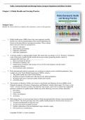 Public &sol; Community Health and Nursing Practice&colon; Caring for Populations 2nd Edition Test Bank by Christine L&period; Savage