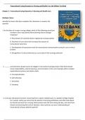 Transcultural Caring Dynamics in Nursing and Health Care 2nd Edition Test Bank by Marilyn A&period; Ray 