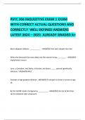 PSYC 204 INQUIZITIVE EXAM 1 EXAM  WITH CORRECT ACTUAL QUESTIONS AND CORRECTLY  WELL DEFINED ANSWERS LATEST 2024 &ndash; 2025  ALREADY GRADED A&plus; 