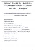 NAFI Test Exam Questions and Answers 100&percnt; Pass &vert; Latest Update
