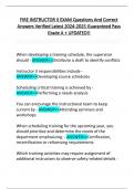 FIRE INSTRUCTOR II EXAM Questions And Correct  Answers Verified Latest 2024-2025 Guaranteed Pass  Grade A &plus; UPDATED&excl;&excl;