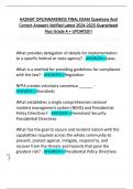 HAZMAT OPS&sol;AWARENESS FINAL EXAM Questions And  Correct Answers Verified Latest 2024-2025 Guaranteed  Pass Grade A &plus; UPDATED&excl;&excl; 