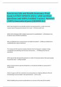 New Jersey Life and Health Insurance Final Exam&sol;LATEST UPDATE 2025&sol; with Certified Questions and 100&percnt; Verified Correct Answers &vert; 100&percnt; Guaranteed pass &lpar;GRADED A&plus;&rpar;