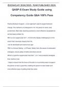 QASP-S Exam Study Guide using Competency Guide Q&A 100&percnt; Pass