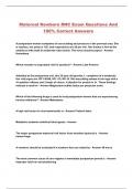 Maternal Newborn RNC Exam Questions And 100&percnt; Correct Answers