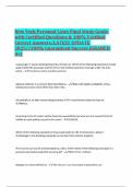 New York Personal Lines Final Study Guide with Certified Questions & 100&percnt; Verified Correct Answers&sol;LATEST UPDATE 2025&sol;&sol;100&percnt; Guaranteed Success &lpar;GRADED A&plus;&rpar;