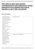 WGU D075 OA &vert;2024-2025 UPDATE &vert; COMPREHENSIVE MOST FREQUENTLY TESTED QUESTIONS WITH VERIFIED SOLUTIONS&vert; GRADED A&plus;&vert; GET IT 100&percnt; ACCURATE&excl;&excl;