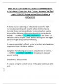 NGN RN ATI CAPSTONE PROCTORED COMPREHENSIVE  ASSESSMENT Questions And Correct Answers Verified  Latest 2024-2025 Guaranteed Pass Grade A &plus;  UPDATED&excl;&excl; 